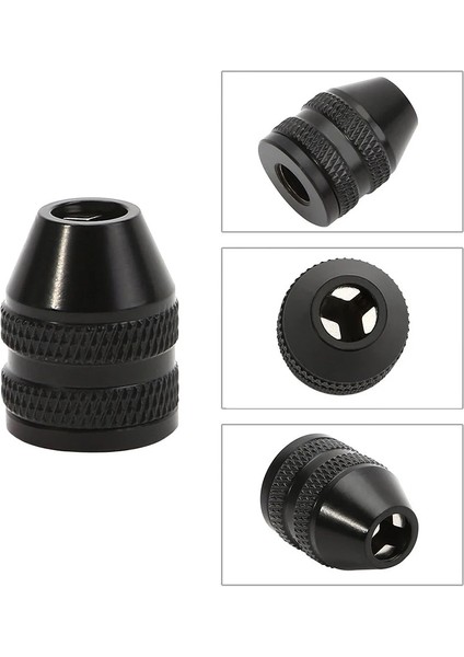 Gümüş 6.3mm Hex Shank Hızlı Değişim Anahtarsız Matkap Ucu Chuck Hex Shank Adaptörü 0.3-3.6mm 1/4 "hex Shank Matkap Uçları Dönüştürücü El Aletleri (Yurt Dışından) fiyatları