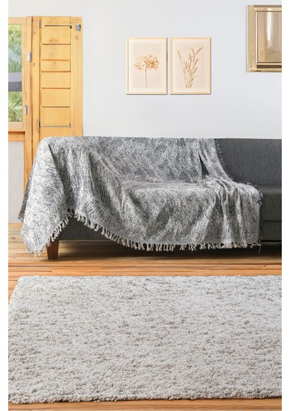 Pamuklu Lüks Kaymaz Koltuk Örtüsü | Koltuk Şalı | Çok Amaçlı Örtü