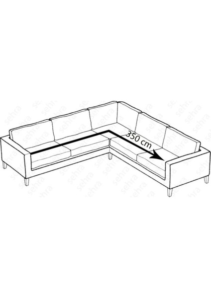 Jakarli L Köşe Koltuk Örtüsü ,koltuk Kılıfı Şal Desen (350CM) fiyatları