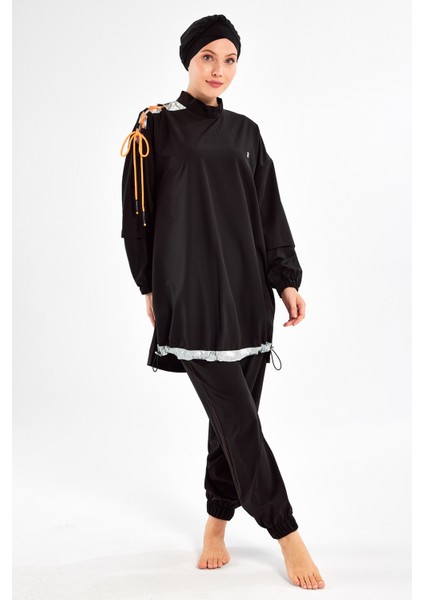 Spor Likra Tam Kapalı Tesettür Mayo Kimber 1202 Siyah fiyatları