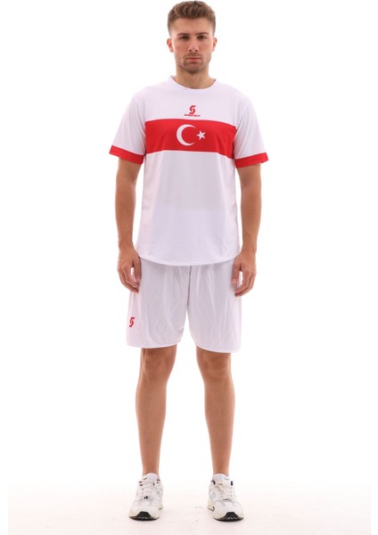 K0140 Türkiye Milli Takım Forması Beyaz (TEK KELİME ISİM VE NUMARA YAZILIR)