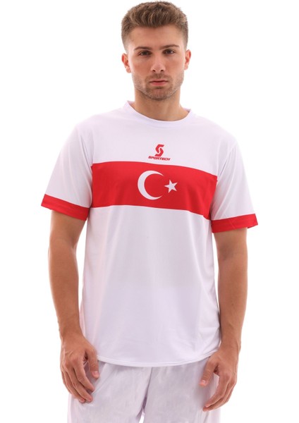K0140 Türkiye Milli Takım Forması Beyaz (TEK KELİME ISİM VE NUMARA YAZILIR)
