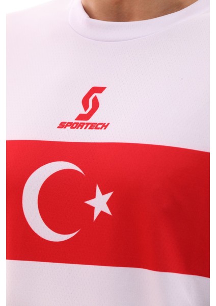 K0140 Türkiye Milli Takım Forması Beyaz (TEK KELİME ISİM VE NUMARA YAZILIR)