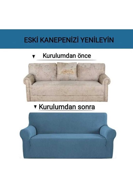 Likrali Yikanabilir Kare Desen Üç Kişilik Streç Lastikli Esnek Kotuk Örtüsü Koltuk Kılıfı GA280 indirimleri