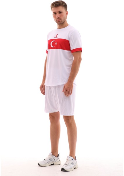 K0140 Türkiye Milli Takım Forması Beyaz (TEK KELİME ISİM VE NUMARA YAZILIR)