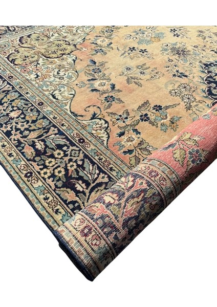 El Dokuma Eskitme Ladik Halısı 202 x 288 Vintage Krem Pembe Halı indirimleri