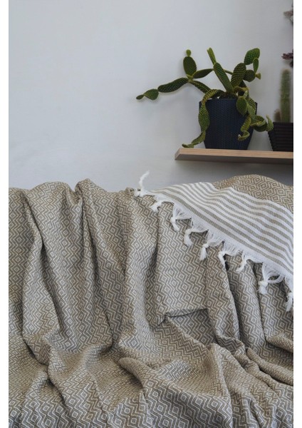 Maksi Pamuklu 170X220 cm Kahverengi Kanepe Çekyat Örtüsü Çok Amaçlı Kaymaz Terletmez Koltuk Örtüsü modelleri