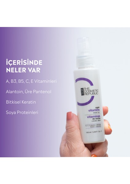 Yıpranmış Saçlar İçin Gece Vitamini