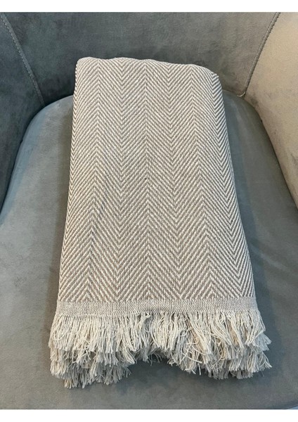 Koltuk Örtüsü 170X210 Balık Sırtı Desen Bej modelleri