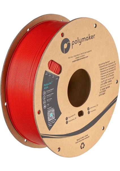 Polylite Asa Filament Kırmızı