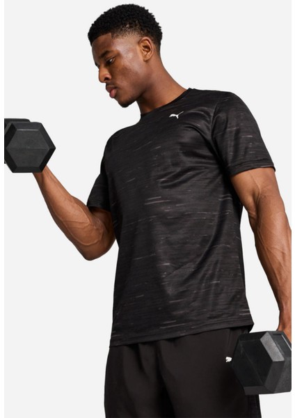 Tad Essentials Aop Tee Erkek Siyah Spor Tişört 52671801