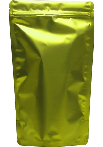 Sarı Mat Kilitli Doypack Ambalaj 16 x 27 + 4 cm. 500 Gr. -500 Adet