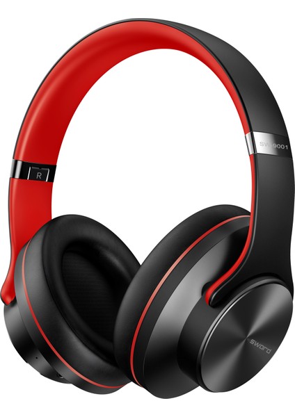 Bluetooth 5.3 Kulak Üstü Kulaklık, Hoparlör Modu, Ekstra Bass, 25 Saat Pil Ömrü, Koruma Kılıfı SW-9001