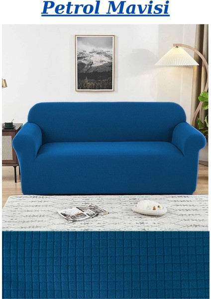 Likralı Kumaş 3lü Koltuk Örtüsü, Lastikli, Esnek, Yıkanabilir Koltuk, Kanepe, Çekyat Kılıfı Pitikar fiyatları