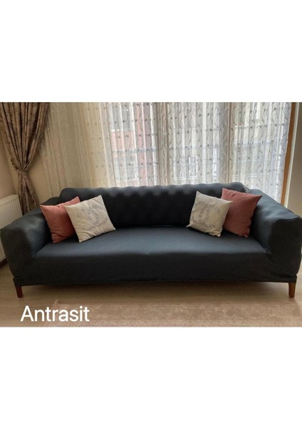 Likrali Esnek 3 Kişilik Koltuk Örtüsü Streç Lastikli Çekyat Kanepe Örtüsü Kanepe Kılıfı indirimleri