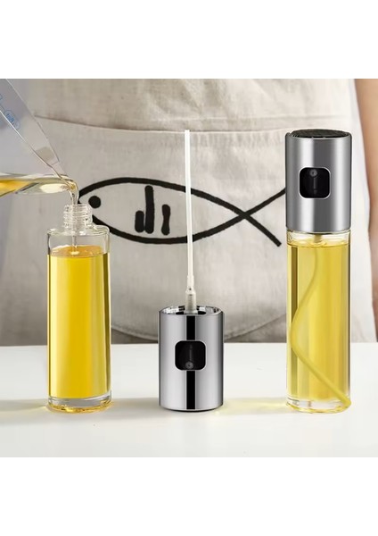 Sprey Yağdanlık, Airfryer Için Yağdanlık Püskürtmeli Sprey Cam Şişe Yağ Püskürtücü 100 ml modelleri
