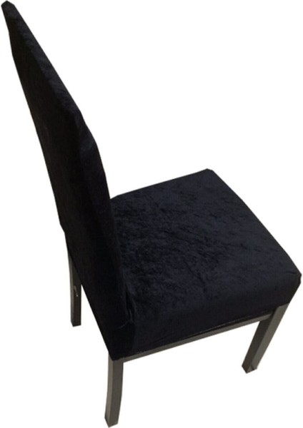 Ipek Kadife Likralı 6'lı Sandalye Kılıfı Siyah fiyatları