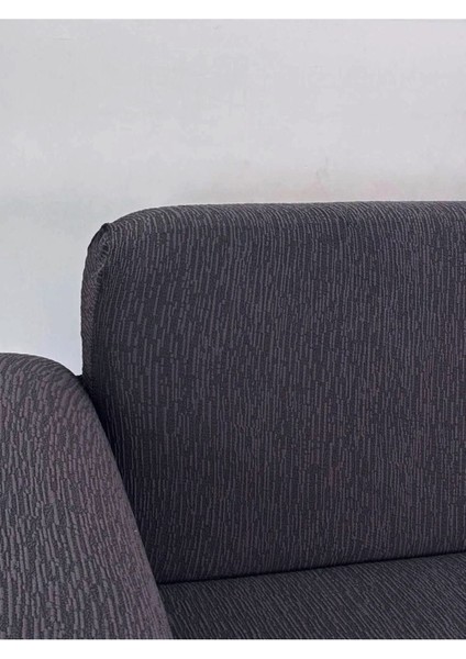 Jakarlı Düz Desen 3 2 1 1 Lastikli Koltuk ,kanepe ,çekyat Örtüsü ,kılıfı Esnekli 3211 Antrasit fiyatları