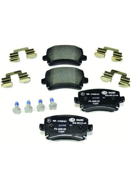 Arka Fren Balatası-Kablosuz- (Vw Caddy 04-11 Golf 04-14 Audı A3 04-13 Seat Leon 06-13 Skoda Octavıa 04-13)