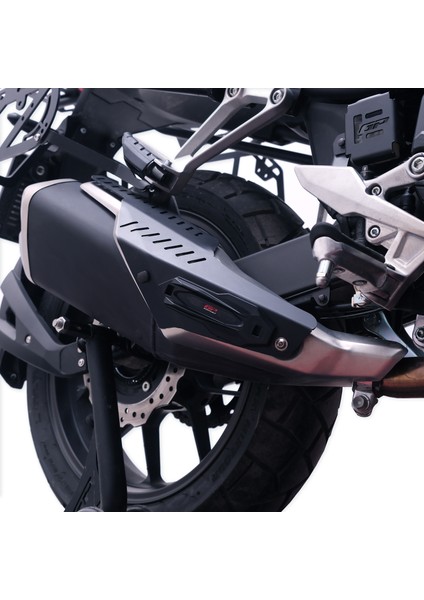 Honda Nx 500 2025 Uyumlu Egzoz Koruma Kapağı Siyah