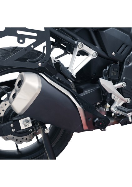 Honda Nx 500 2025 Uyumlu Egzoz Koruma Kapağı Siyah