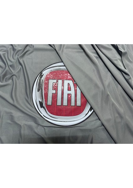 Fiat 124 Spider (2014 - ) Gri Kumaş Araba Branda Logolu Kumaş Araba Brandası Penye Oto Branda fırsatları