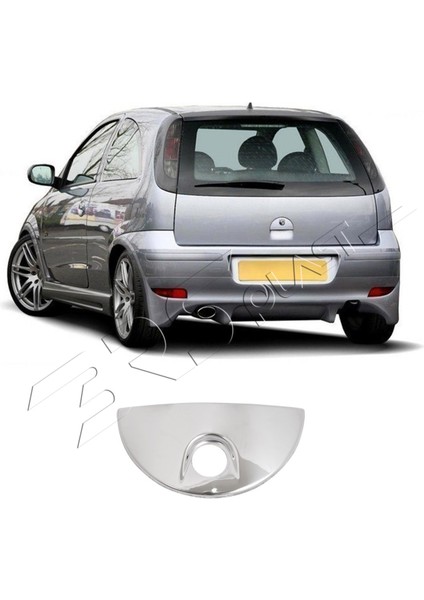 Opel Corsa C Uyumlu 2000 ve Üzeri Krom Bagaj Açma Paslanmaz Çelik