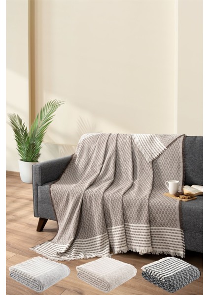 | Kahverengi Koltuk Kanepe Örtüsü Koruyucu | Koltuk Şalı | 170X200 | Çekyat Örtüsü |