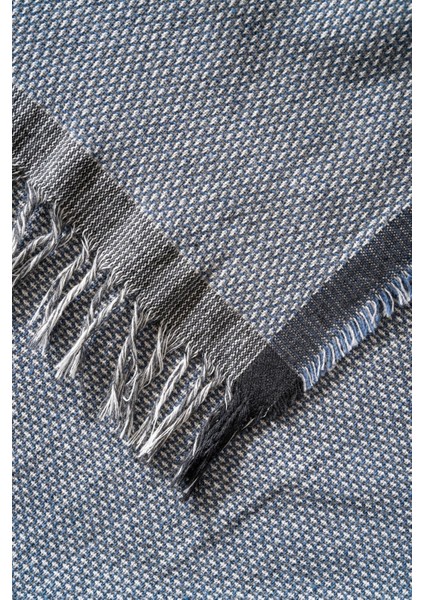 Satinshield Pamuklu Lüks Koltuk Örtüsü Indigo Renk Bal Peteği Desen 175X225 | Çok Amaçlı Örtü fırsatları