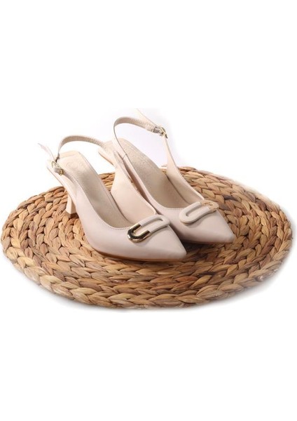 La Pia 02846 6 cm Topuklu Arkası Arkası Açık Kadın Stiletto Ayakkabı fırsatları