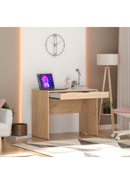 Çekmeceli Çalışma Masası - Florida Meşe 90X75X55 cm fiyatları