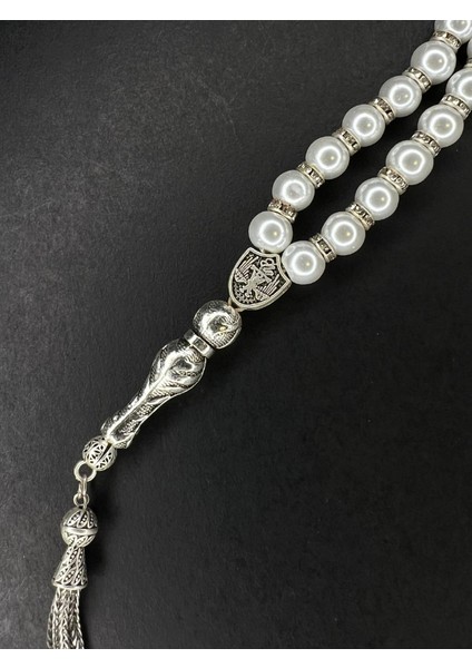 Parlak Kristal Inci Tesbih Küre Kesim 8mm Tesbih fırsatları