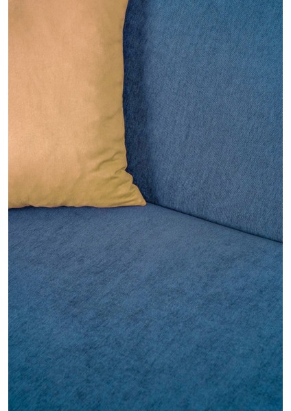 Koltuk Örtüsü | Çekyat Örtüsü | Koltuk Şalı 175X215 Şönil Çift Taraflı | Indigo