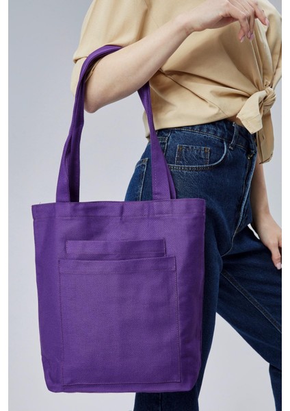 2 Cepli Koyu Mor Gabardin Çanta modelleri