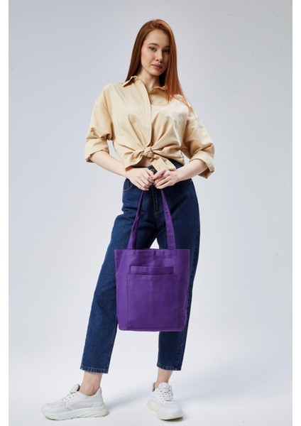 2 Cepli Koyu Mor Gabardin Çanta fırsatları