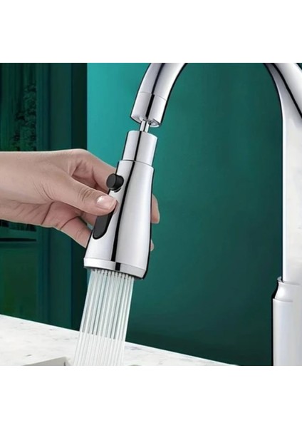 Konik Musluk Ucu - Musluk Başlığı 3 Fonksiyonlu KTX-3289