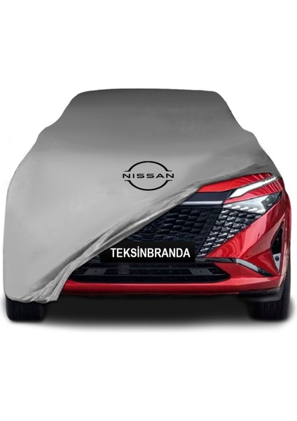 Nissan Qashqai 3 J12 (2024 - ) Gri Kumaş Araba Branda Logolu Penye Oto Branda