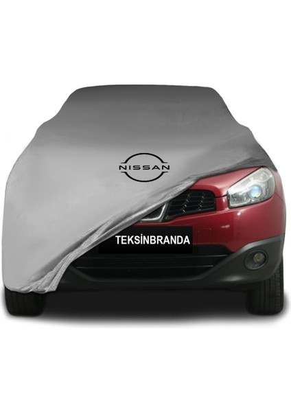 Nissan Qashqai 1 (2007- 2014) Gri Kumaş Araba Branda Logolu Penye Oto Branda