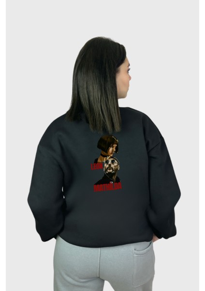 Matilda Leon Koleksiyon Oversize Pamuklu Sweatshirt