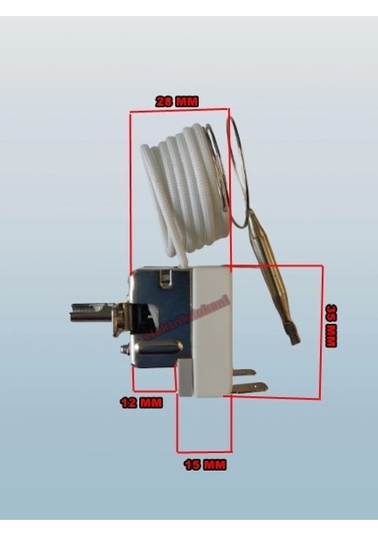Gazlı Termostat 50-250 Derece 3 Çıkışlı fiyatları