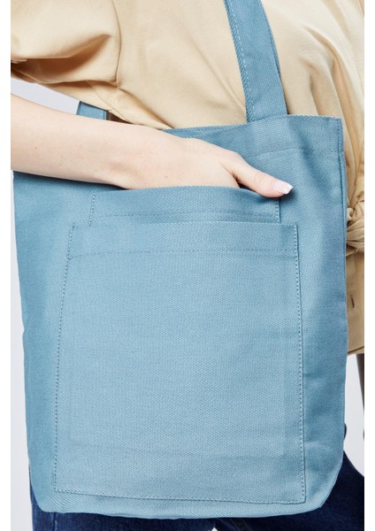 2 Cepli Petrol Mavisi Gabardin Çanta modelleri