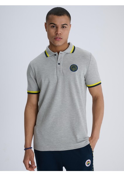 Erkek Trıbun Tek Renk Logolu Polo