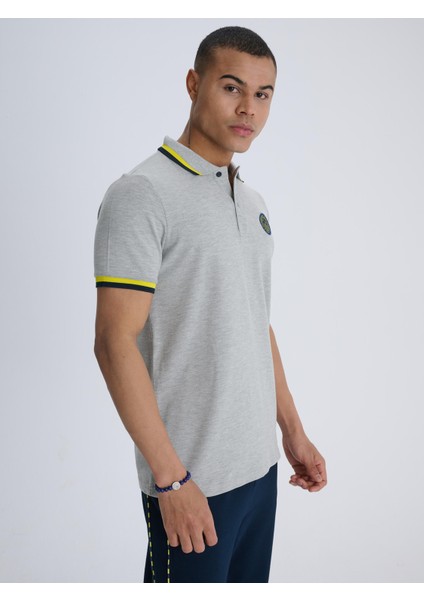 Erkek Trıbun Tek Renk Logolu Polo