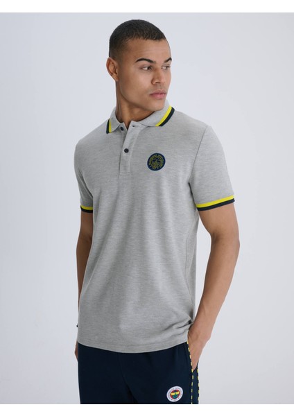 Erkek Trıbun Tek Renk Logolu Polo