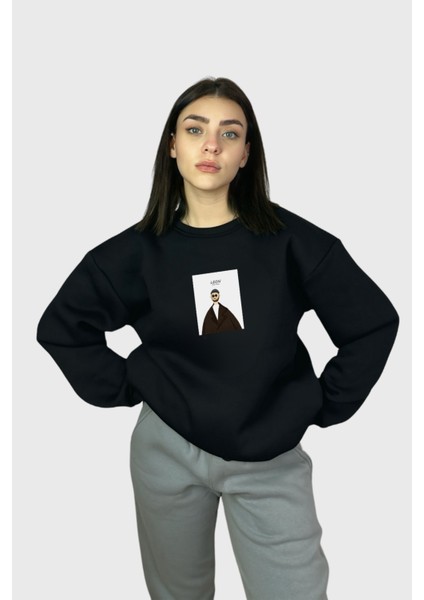 Leon Koleksiyon Oversize Pamuklu Sweatshirt