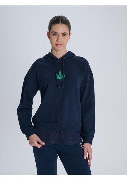 Kadın Trend Yeşil Palamut Sweat