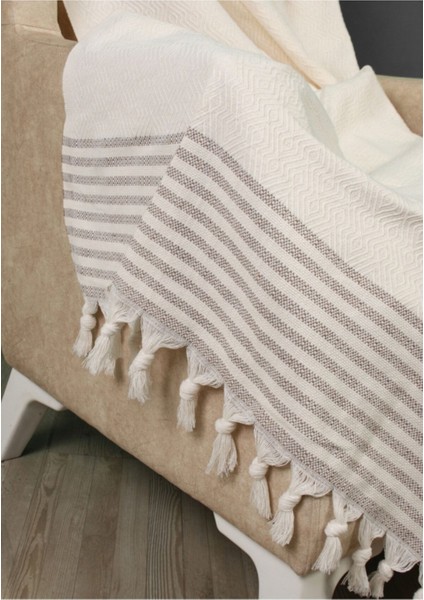 Organik Pamuklu Maxi Boy Koltuk Örtüsü Takımı 3-3-1-1 Süt Beyaz Krem fiyatları