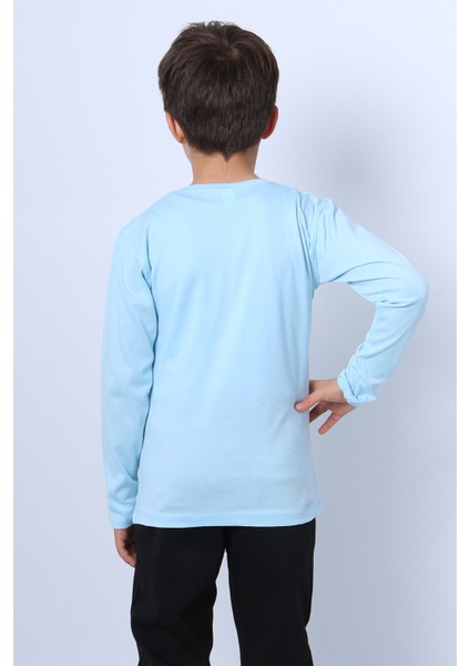 Erkek Çocuk Uzun Kollu Tshirt Stay True Baskılı Bisiklet Yaka E29 indirimleri