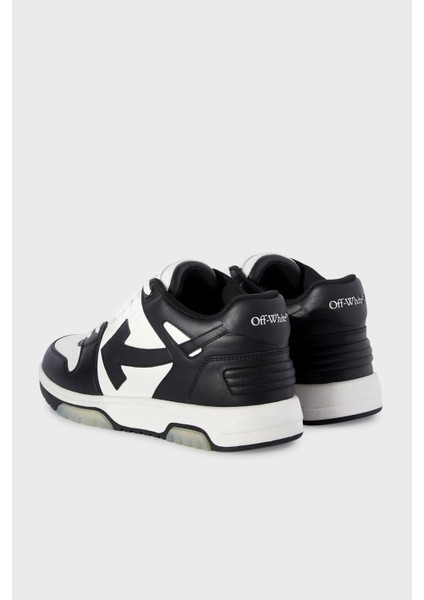 Deri Ok Tasarımlı Sneaker Ayakkabı Erkek Ayakkabı OMIA189C99LEA007 0110