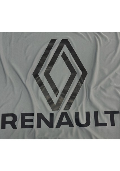 Renault Duster (2024 - ) Gri Kumaş Araba Branda Logolu Penye Oto Branda